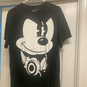 Mickey Mouse Headphones Hip Hop Shirt Size L